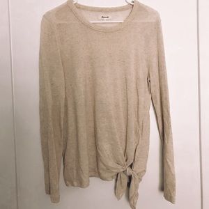 Madewell Long-Sleeve Knotted Tee